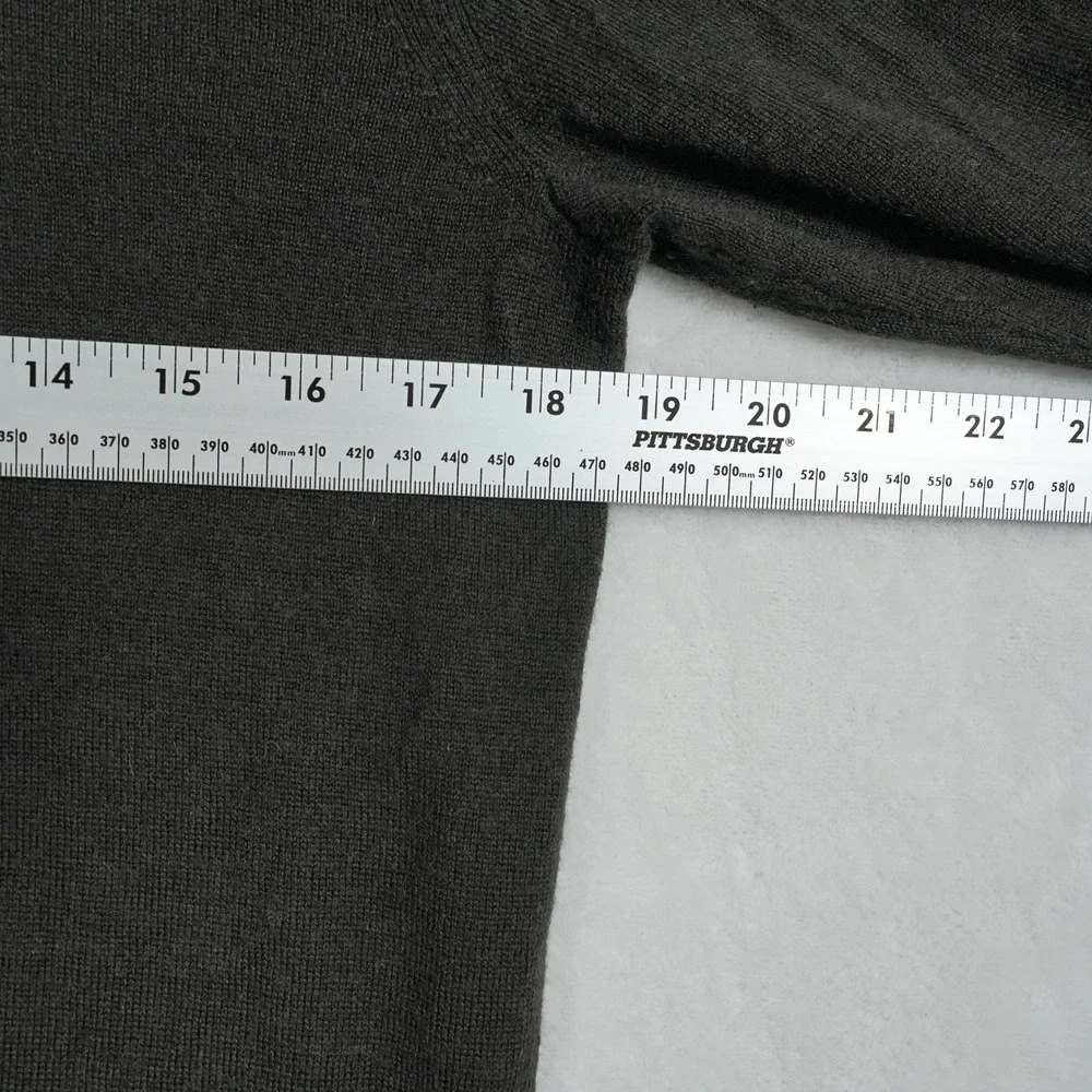 Banana Republic Italian Yarn Wool Blend Quarter Zip Sweater Olive‎ Brown Mens M